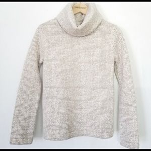 J.Crew | Tan Cowl Neck Knit Fleece Soft & Cozy